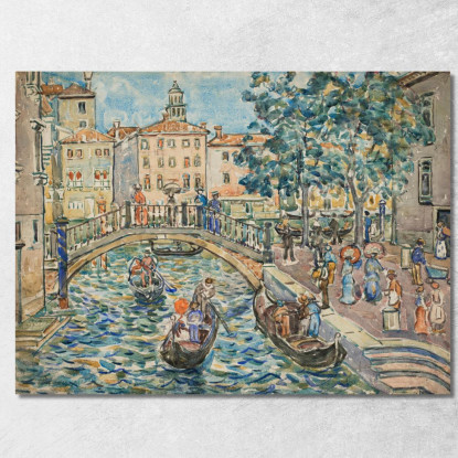 Scena Di Venezia Maurice Prendergast mpr51 quadro stampato su tela