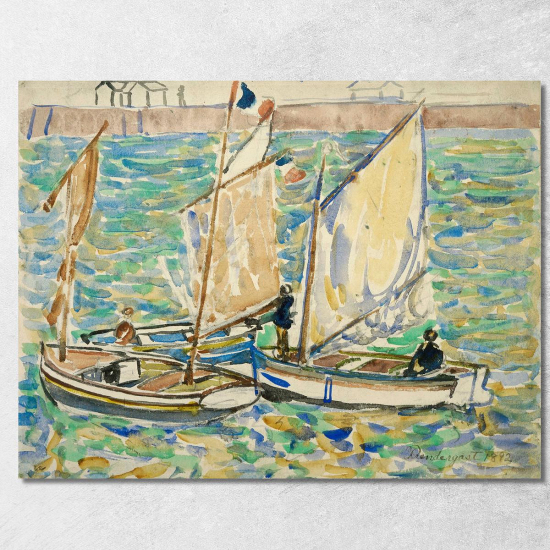 St. Malo 2 Maurice Prendergast mpr55 quadro stampato su tela