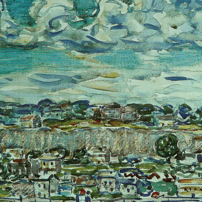 St. Malo Maurice Prendergast mpr56 quadro stampato su tela