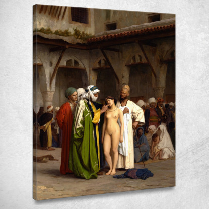 Il Mercato Degli Schiavi Jean-Léon Gérôme jlg148 quadro stampato su tela