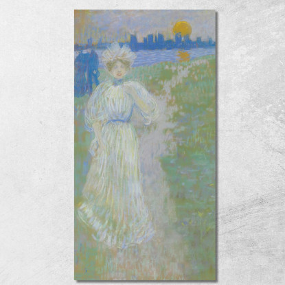 Tramonto Boston Maurice Prendergast mpr61 quadro stampato su tela