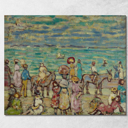 La Spiaggia Maurice Prendergast mpr63 quadro stampato su tela