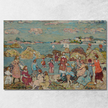 La Riva Maurice Prendergast mpr68 quadro stampato su tela