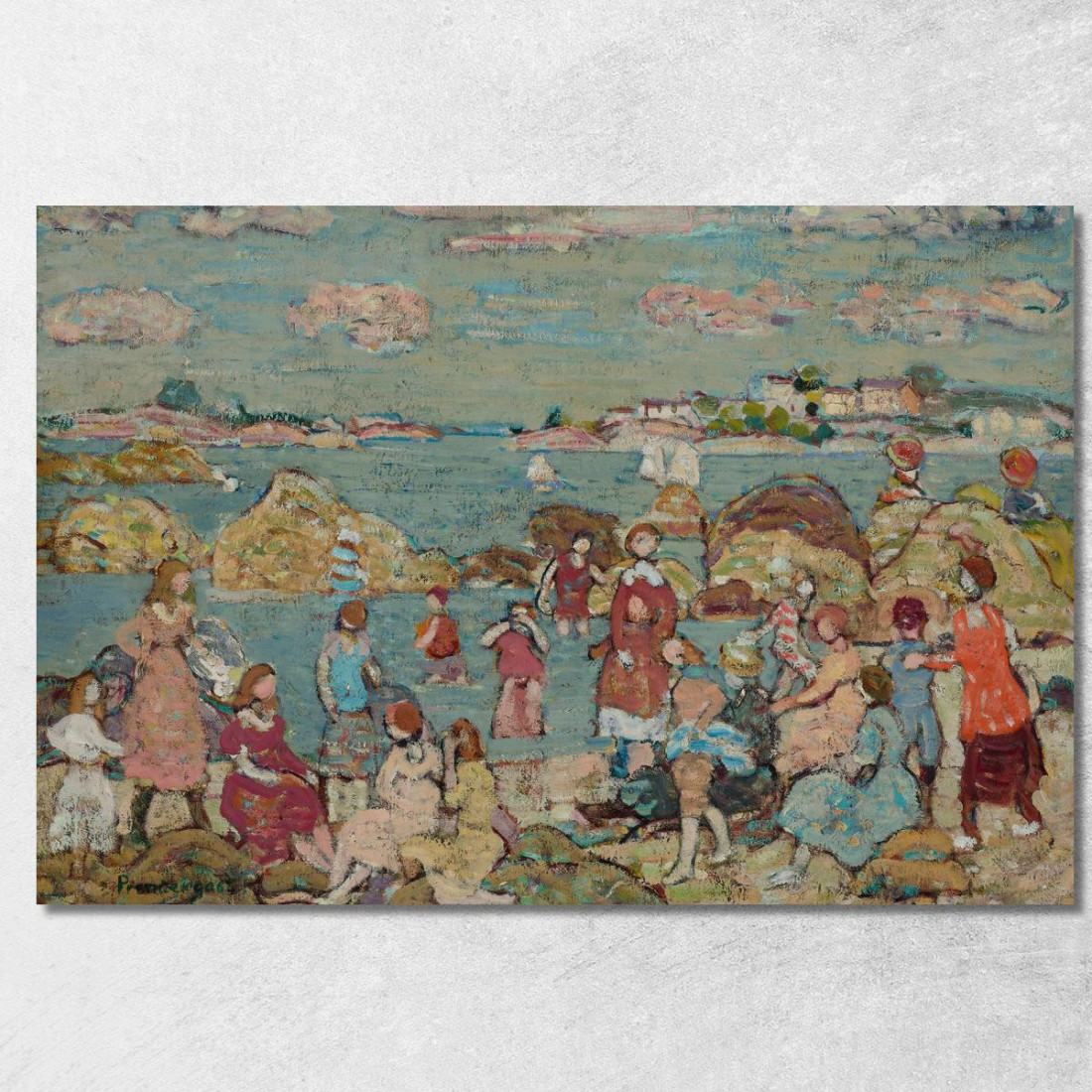 La Riva Maurice Prendergast mpr68 quadro stampato su tela