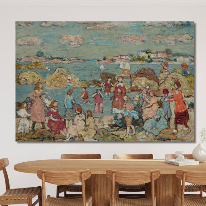 La Riva Maurice Prendergast mpr68 quadro stampato su tela