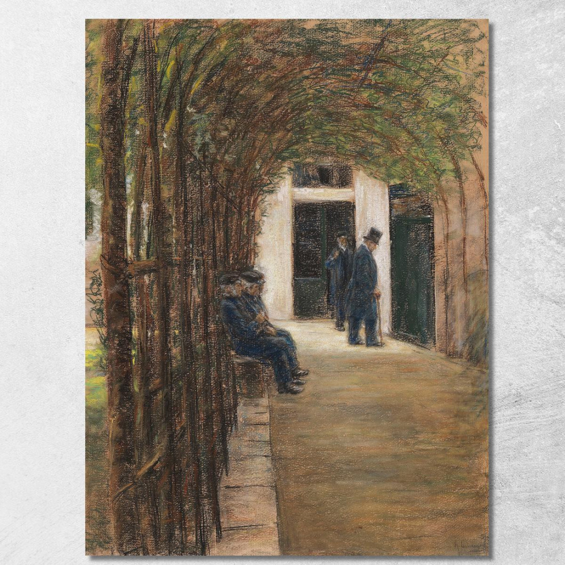 Casa Degli Anziani Ad Amsterdam / Giardino Nel Brentanostift Ad Amsterdam Max Liebermann mlb3 quadro stampato su tela