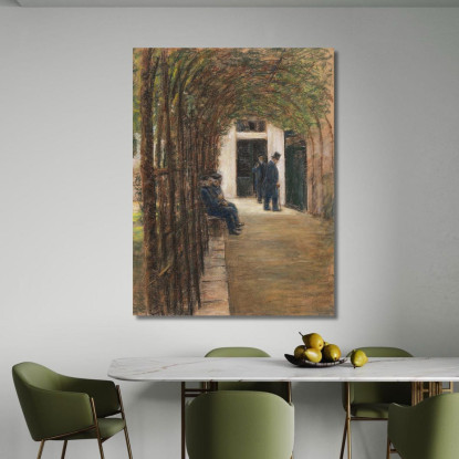 Casa Degli Anziani Ad Amsterdam / Giardino Nel Brentanostift Ad Amsterdam Max Liebermann mlb3 quadro stampato su tela
