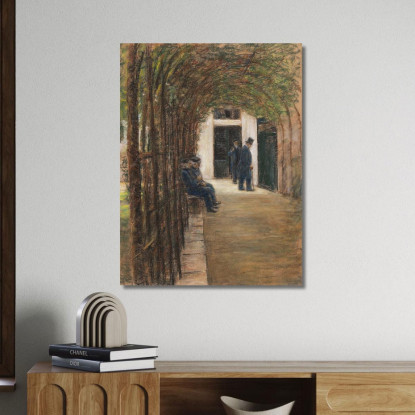 Casa Degli Anziani Ad Amsterdam / Giardino Nel Brentanostift Ad Amsterdam Max Liebermann mlb3 quadro stampato su tela