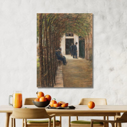 Casa Degli Anziani Ad Amsterdam / Giardino Nel Brentanostift Ad Amsterdam Max Liebermann mlb3 quadro stampato su tela