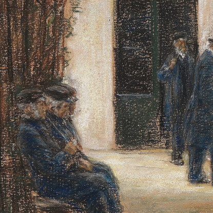 Casa Degli Anziani Ad Amsterdam / Giardino Nel Brentanostift Ad Amsterdam Max Liebermann mlb3 quadro stampato su tela