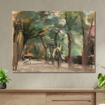 Avenue I Max Liebermann mlb6 quadro stampato su tela