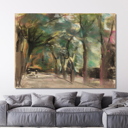 Avenue I Max Liebermann mlb6 quadro stampato su tela