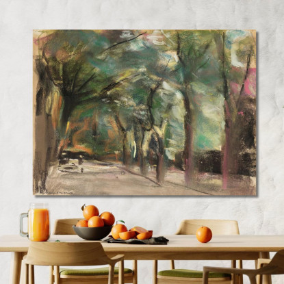 Avenue I Max Liebermann mlb6 quadro stampato su tela