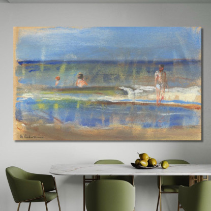 Bagnanti Nel Mare Max Liebermann mlb7 quadro stampato su tela