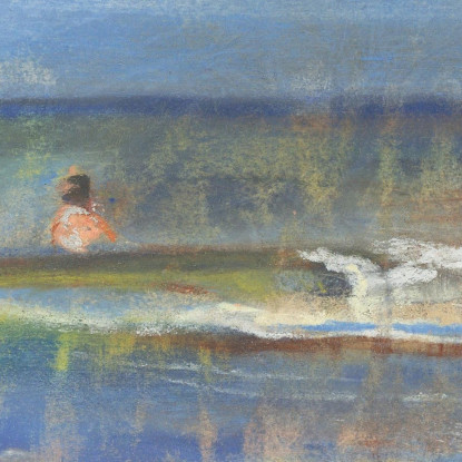 Bagnanti Nel Mare Max Liebermann mlb7 quadro stampato su tela