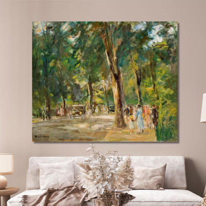 La Grande Strada Del Lago Nel Wannsee Con Passanti 2 Max Liebermann mlb31 quadro stampato su tela