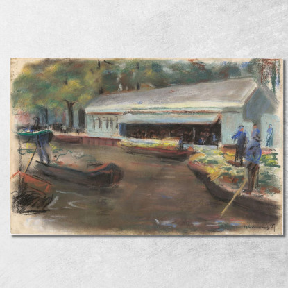 Mercato Delle Verdure A Delft Max Liebermann mlb41 quadro stampato su tela