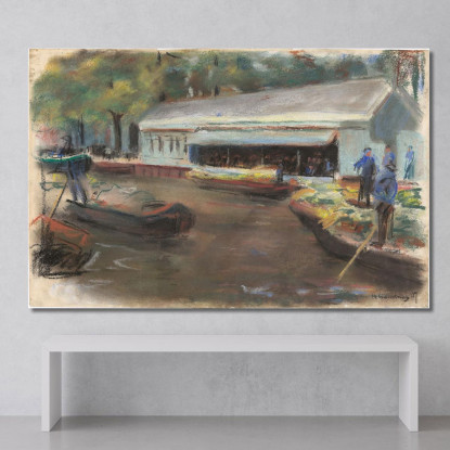 Mercato Delle Verdure A Delft Max Liebermann mlb41 quadro stampato su tela