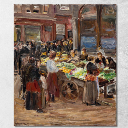 Strada Ebraica Ad Amsterdam Max Liebermann mlb43 quadro stampato su tela