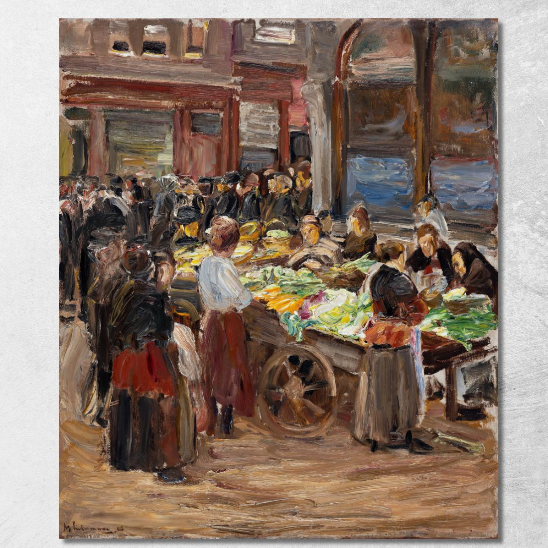 Strada Ebraica Ad Amsterdam Max Liebermann mlb43 quadro stampato su tela