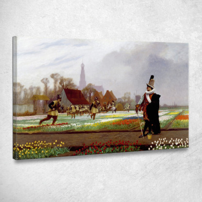 La Follia Dei Tulipani Jean-Léon Gérôme jlg156 quadro stampato su tela