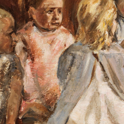 Scuola Per Bambini Piccoli Max Liebermann mlb49 quadro stampato su tela