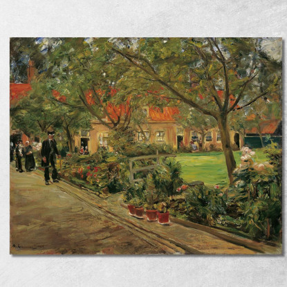 Giardino Dell'Ospedale A Edam Max Liebermann mlb79 quadro stampato su tela