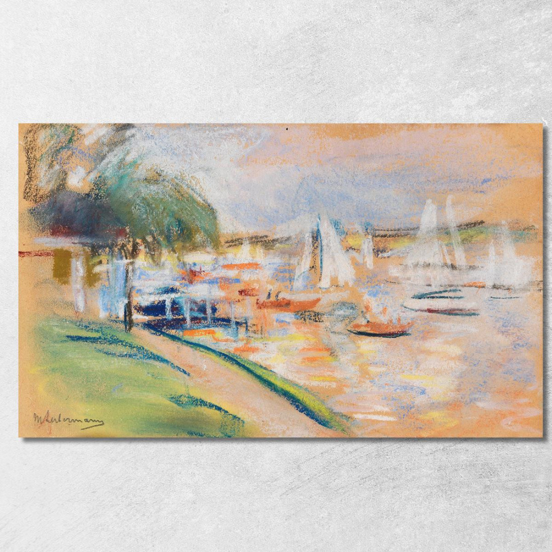Wannsee Max Liebermann mlb95 quadro stampato su tela