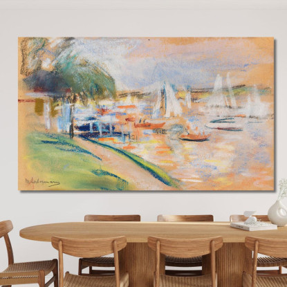 Wannsee Max Liebermann mlb95 quadro stampato su tela