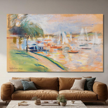 Wannsee Max Liebermann mlb95 quadro stampato su tela