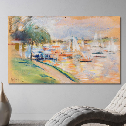Wannsee Max Liebermann mlb95 quadro stampato su tela