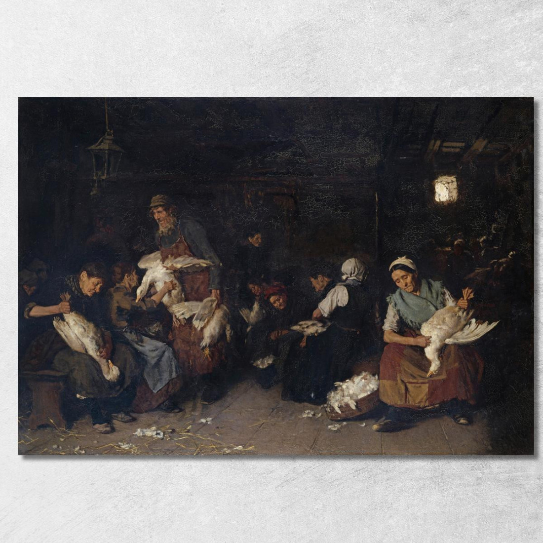 Donne Che Spennano Oche Max Liebermann mlb97 quadro stampato su tela