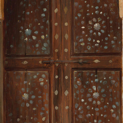 Un Sant'Uomo Presso Un Ingresso Rudolf Ernst rer3 quadro stampato su tela