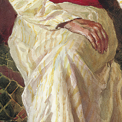 Un Anziano Pensieroso Rudolf Ernst rer5 quadro stampato su tela