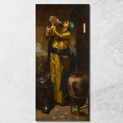 Una Bevanda Rinfrescante Rudolf Ernst rer6 quadro stampato su tela