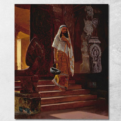 Entrando Nel Tempio Rudolf Ernst rer17 quadro stampato su tela
