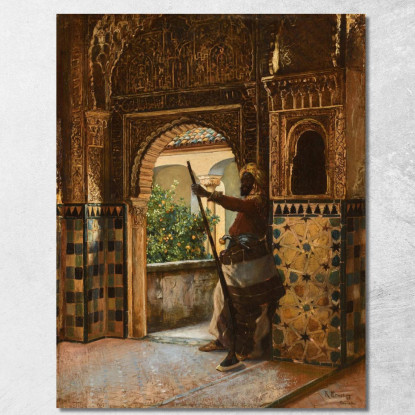 A Guardia Dell'Alhambra Rudolf Ernst rer18 quadro stampato su tela