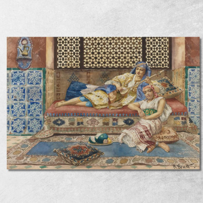 Canzone Dell'Harem Rudolf Ernst rer19 quadro stampato su tela
