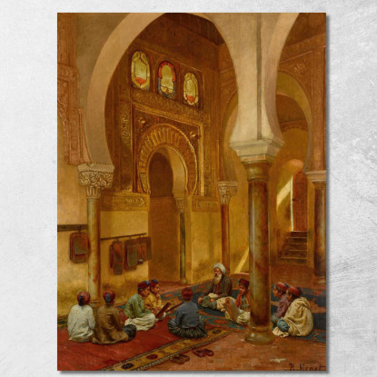 Nella Madrasa Rudolf Ernst rer21 quadro stampato su tela