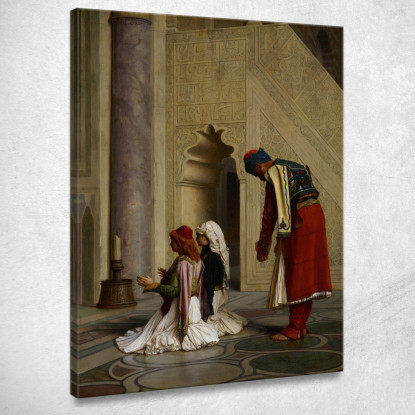 Giovani Greci Nella Moschea Jean-Léon Gérôme jlg166 quadro stampato su tela