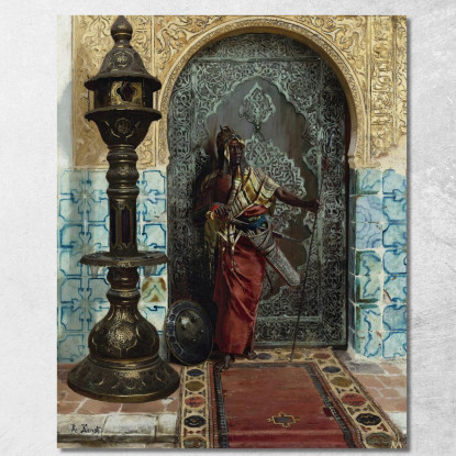 Guardia Nubiana Rudolf Ernst rer32 quadro stampato su tela