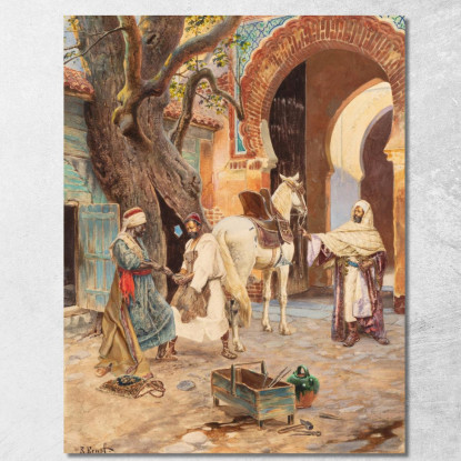 Il Maniscalco Rudolf Ernst rer42 quadro stampato su tela