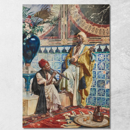 I Musicisti 2 Rudolf Ernst rer52 quadro stampato su tela