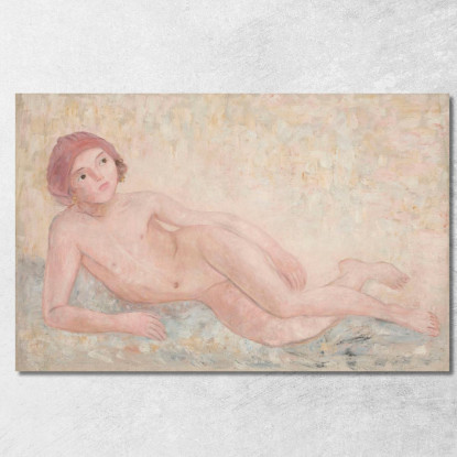 Nudo Di Ragazza Distesa Tadeusz Makowski tmk2 quadro stampato su tela