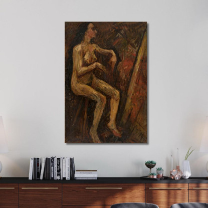 Nudo Di Donna Seduta Tadeusz Makowski tmk4 quadro stampato su tela