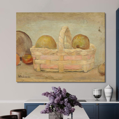 Mele In Un Cesto Tadeusz Makowski tmk5 quadro stampato su tela