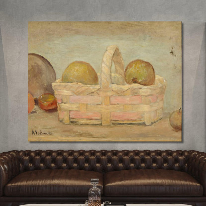 Mele In Un Cesto Tadeusz Makowski tmk5 quadro stampato su tela