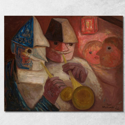 Palla Tadeusz Makowski tmk9 quadro stampato su tela