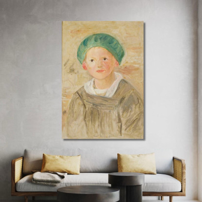 Ragazzo Con Berretto Verde Tadeusz Makowski tmk15 quadro stampato su tela