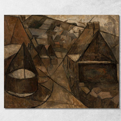 Paesaggio Bretone Con Un Pozzo Tadeusz Makowski tmk18 quadro stampato su tela